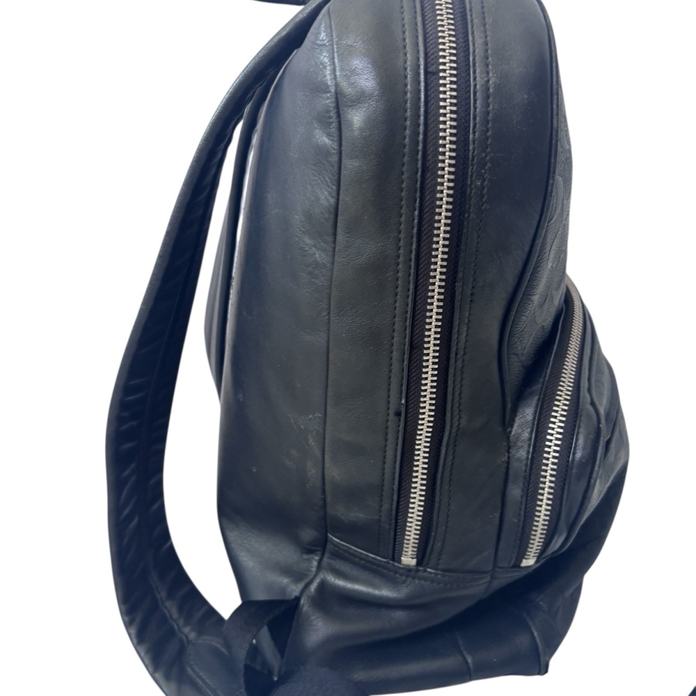 Coach Embossed Black Backpack - Picture 4 of 11